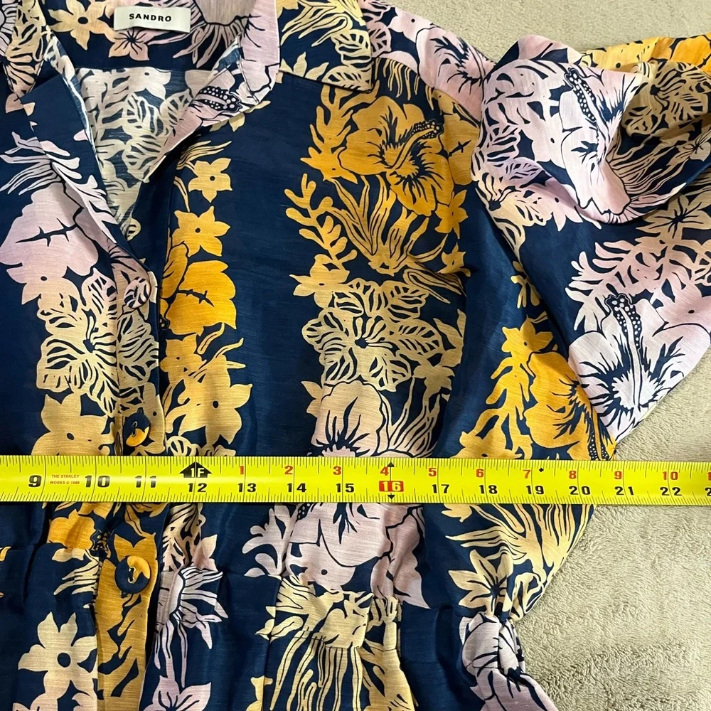 Sandro Linen Dress - Picture 11 of 16